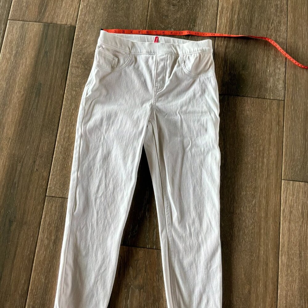 Spanx ankle white stretch heavyweight leggings style 20114R Size Medium - Picture 2 of 13